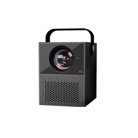 Mini projecteur de cinéma portable pour chambre à coucher, prend en charge la résolution 1080P HD, système Android 9.0, batterie intégrée de 5200 mAh et haut-parleurs