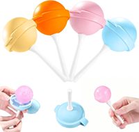 Moule à sucettes glacées en silicone, moules à bâtonnets glacés faits maison, moule à crème glacée en silicone pour sucettes et bâtonnets glacés