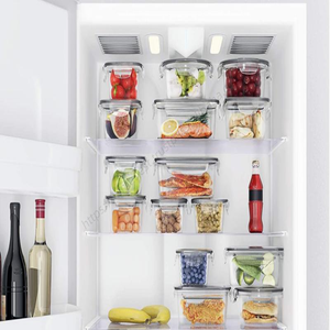 Juego de 16 Recipientes Herméticos para Refrigerador LYT274, Cuadrados y Redondos, para Almacenamiento de Alimentos, Cajas de Conservación para Cocina - Product Image 3