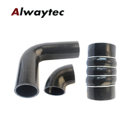 Tuyau en silicone personnalisé résistant aux hautes températures, coudes en silicone noir et bleu, tuyau en caoutchouc 45 90 135 180 degrés, tuyau de chauffage en silicone