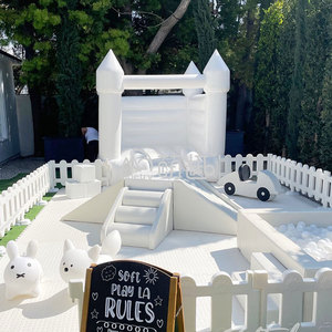 मोएट्री शुद्ध सफेद सॉफ्टप्ले सेट इनडोर बच्चों को किराये पर जन्मदिन के लिए नरम खेल उपकरण - Product Image 3