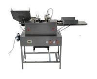 Machine automatique de remplissage et de scellage d'ampoules à 2 aiguilles motorisée avec contrôle PLC, haute efficacité, nettoyage facile, pour ampoules en verre