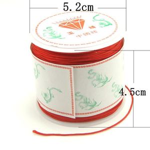50pcs 45Meter 0.8 millimetri Cavo di Nylon Filetto Nodo Cinese Macrame del Braccialetto Del Cavo Intrecciato Stringa Che Borda Monili Del Mestiere di DIY cavo di Filo - Product Image 2