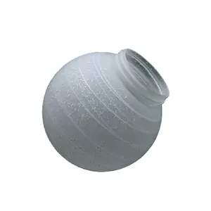 批发便宜的Dia150mm毫米球形灯罩螺旋球形灯罩，带蛋白石白色装饰，用于家居灯
