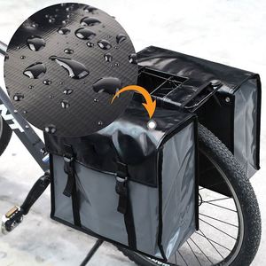 กระเป๋าจักรยานกันน้ำ BSCI Factory Bike Pannier Bags สำหรับใส่ของชำ ขนาด 40 ลิตร แบบคู่ พร้อมสายรัดปรับได้ เหมาะสำหรับจักรยานเสือภูเขา - Product Image 4