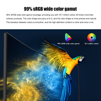 Moniteur de jeu LED sans cadre incurvé 4K 165Hz de 34 pouces avec fonction PIP/PBP Base de levage à écran divisé multi-fenêtres