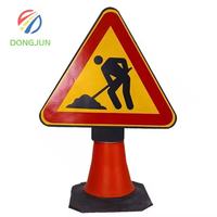 Portable pliable clignotant réfléchissant avertissement de sécurité rappel de danger construction de routes panneaux d'affichage