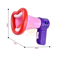 Jouet de corne changeur de voix drôle en plastique coloré haut-parleur de fête jeu Gags et blagues pratiques cadeau nouveauté jouet pour enfants