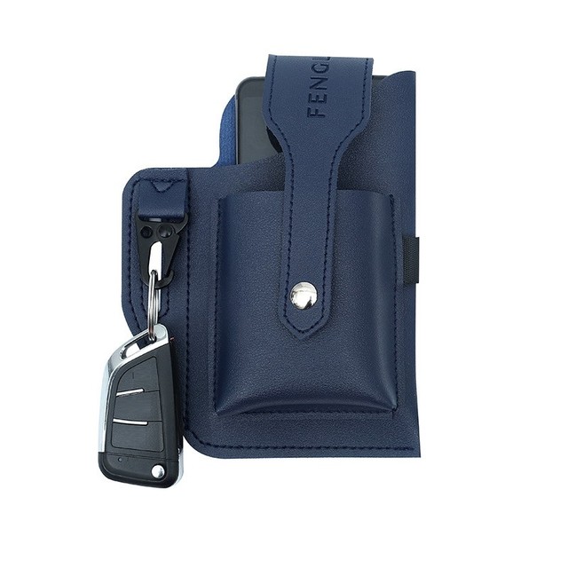 Wholesale PU Leather Crossbody Bag Mobile Phone Case with Card Holder Belt Waist Phone Bag for Men Women