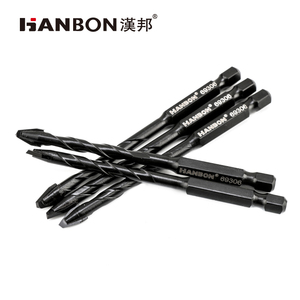 Juego de Brocas para Perforar Vidrio, Cerámica y Concreto, Precio de Fábrica, Brocas Hexagonales Cruzadas de 6/8/10/12 mm para Taladro 69306 - Product Image 3