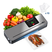 65kPa 50W 2000mAh 30cm 4L/min coupe-sac sec humide cuisine alimentaire machine sous vide portative scelleuse sous vide