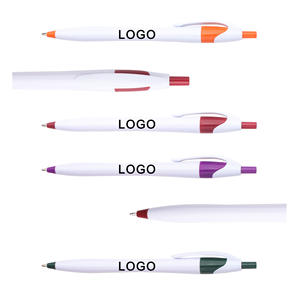 कस्टम लोगो बॉलपॉइंट पेन प्लास्टिक रिट्रेटेबल बॉल पेन ब्लैक ब्लू स्याही होटल व्यवसाय प्रचार कार्यालय स्कूल थोक बिक्री - Product Image 2