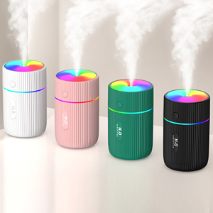 Venta al por mayor portátil colorido luz <span class=keywords><strong>Mini</strong></span> 220Ml <span class=keywords><strong>H2O</strong></span> Spray niebla purificador humidificador Usb ultrasónico coche humidificador de aire - Product Image 2