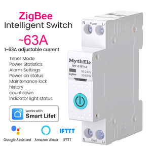 สวิตช์อัจฉริยะซิกบีเบรกเกอร์วงจรขนาดเล็กแบบ1-63A พร้อม PA66วัดแสงวัสดุสำหรับระบบอัตโนมัติในบ้าน - Product Image 4