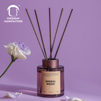 Bâton de parfum personnalisé 150ml, vente chaude, usage domestique, bureau, luxe, rafraîchissement de l'air, ensemble d'arôme, diffuseur de roseaux, bouteille en verre d'huile
