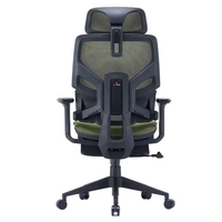 Chaise de bureau exécutive pivotante moderne de luxe à dossier haut ergonomique en maille avec support dorsal réglable