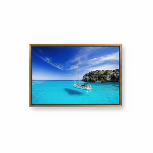 Oceanic Dream Artwork: Printed Sea View Canvas for Elegant Decor,<b>GOLD</b> <b>FRAMED</b> CANVAS - Product Image 2