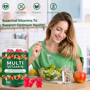Gommes multivitaminées avec vitamines A, C, D3, E, complexe <span class=keywords><strong>B</strong></span>, folate, biotine, zinc, iode, complément alimentaire, OEM, étiquette privée - Product Image 2