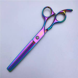 Tijeras profesionales de 6.5 pulgadas para entresacar el pelo de mascotas, de acero inoxidable, para un corte y recorte preciso. - Product Image 4