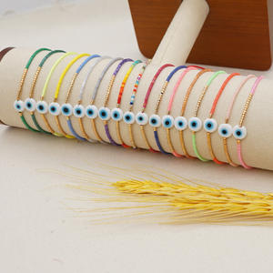 Pulseira Olho Grego Turco da Páscoa para Mulheres, Joia Gay, Pulseiras da Moda 2024, Pulseiras Pequenas de Miçangas Miyuki - Product Image 2