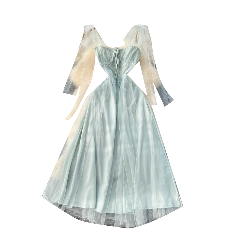fairycore dress long Fairycore Aesthetic Princess Dress Fairy Prom Dresses Fairy Dresses