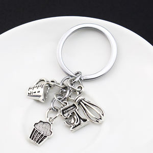 Cuisson porte-clés Cupcake presse-agrumes crème glacée modèle pendentif <span class=keywords><strong>Chef</strong></span> boulanger accessoires de cuisson gâteau fabricant porte-clés cadeaux - Product Image 4