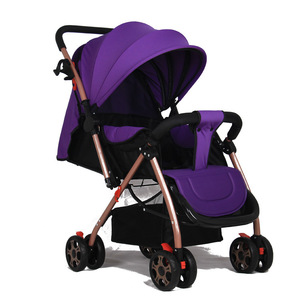 2023 New Trọng lượng nhẹ Xe đẩy trẻ sơ sinh với nhỏ gọn gấp multi-vị trí ngả tán với Pop out Sun Visor - Product Image 4