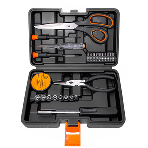 Household Hand <b>Tool</b> Set Portable <b>Tool</b> <b>Box</b> With Screwdriver Pliers Hammer Tape Measure - Product Image 4