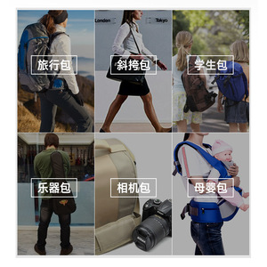 Correa de Hombro con Cojín de Aire JFT, Anti Radiación, Soporte para la Salud, Negra, Accesorio para Bolsa de un Solo Tirante - Product Image 2