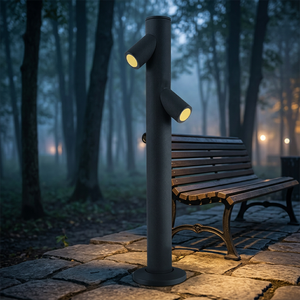 Nouvelles lampes de rue décoratives de jardin alimentées par courant alternatif en aluminium avec LED étanches IP65 de style moderne pour une utilisation en extérieur - Product Image 4