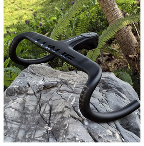 Tay lái xe đạp LUNJE bằng sợi <span class=keywords><strong>carbon</strong></span> nguyên khối, tích hợp, phụ kiện xe đạp, dành cho tay lái có cốt lái - Product Image 2