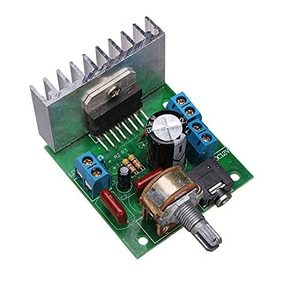 บอร์ดเครื่องขยายเสียง TDA7297 กำลังไฟ 2x15W 2 แชนแนล DC12V พร้อมโพเทนชิโอมิเตอร์และฮีทซิงค์ สำหรับใช้ในรถยนต์หรือที่บ้าน - Product Image 1