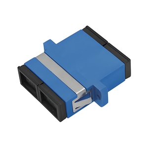 מתאם סיב אופטי דופלקס SC-SC UPC/APC SM מצב יחיד/MM מצב מרובה OM3/OM4 אוגן FTTH עם אוזניים לחדר שרתים ברשת - Product Image 1