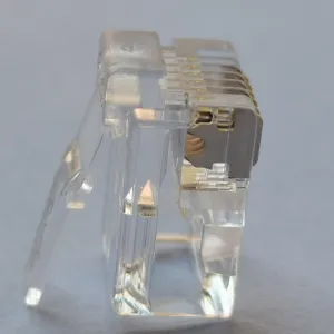 EXW High Transparency RJ11 RJ12 Connector Plug 6P6C 4P4C Telephone Line Connectors