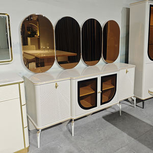 Design moderno Exposição De Vidro Branco De Madeira <span class=keywords><strong>Wine</strong></span> Rack Sala De Estar Móveis De Armazenamento De Luxo <span class=keywords><strong>bar</strong></span> <span class=keywords><strong>Wine</strong></span> Cabinet para a casa - Product Image 5