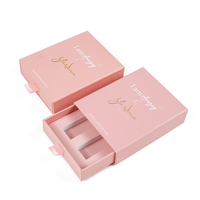 Nueva Caja de Papel Rígida de Lujo Moderna y Personalizada para Cosméticos, Lápiz Labial y Suero, con Esponja, Tamaño Estándar, Laminado Mate