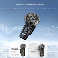 Mikrofon Klip Kerah Nirkabel HXC SE66 dengan Peredam Kebisingan Omnidirectional untuk Android, Siaran Langsung, dan Perekaman Video Pendek