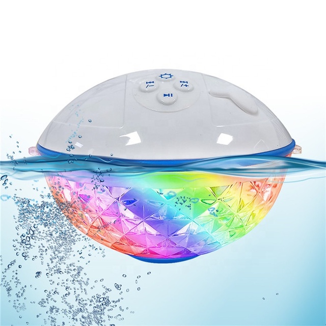 Hot Sale Outdoor Built-in Mic Crystal Clear Sound Wireless Hot Tub Speaker IPX8 Waterproof Underwater Pool Floating Speakers