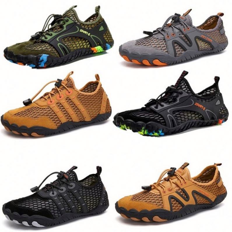 K1016 Summer Outdoor Water Shoes Breathable Mesh Creek Beach Quick Dry Wading Non-Slip Lightweight Fishing Net Water Shoes