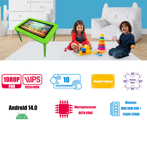 <span class=keywords><strong>Table</strong></span> <span class=keywords><strong>de</strong></span> <span class=keywords><strong>jeu</strong></span> numérique interactive à écran <span class=keywords><strong>tactile</strong></span> Android en bois massif LCD 32 pouces - Product Image 5