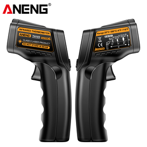 <span class=keywords><strong>Termometro</strong></span> Industriale a Infrarossi <span class=keywords><strong>Laser</strong></span> ANENG TH103 con Display LCD, Risoluzione 0.1°C, Schermo Retroilluminato in ABS, Blocco Dati, Misuratore di Temperatura - Product Image 2