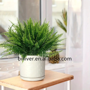 Simulación de hierba <span class=keywords><strong>persa</strong></span>, <span class=keywords><strong>caballo</strong></span> de mar, plantas de hierba, planta verde, decoración de pared, flores, hojas verdes, helechos de otoño - Product Image 2