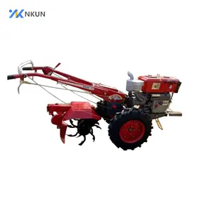 Fabriqué en Chine cultivant l'agriculture tracteur à pied 15 hp petits tracteurs agricoles tracteur à pied