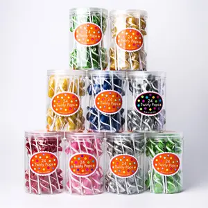 Popular Sale Jar Packed twisty Pops Hard Candy Stick 12g Lollipop Candy