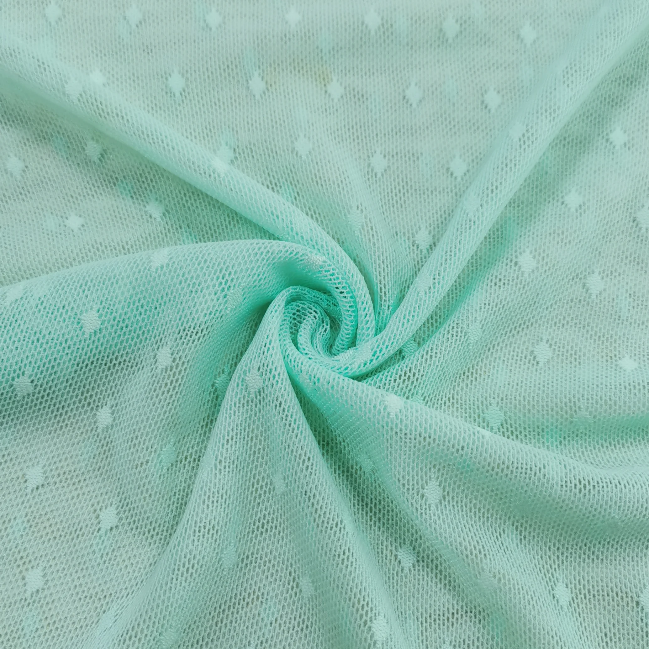 Высококачественный жаккардовый Тюль с вышивкой, эластичная кружевная ткань