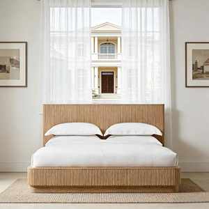 Cadre de <span class=keywords><strong>lit</strong></span> en <span class=keywords><strong>bois</strong></span> massif, taille double, design nordique moderne, lits en <span class=keywords><strong>bois</strong></span> avec support robuste, ensemble de meubles de chambre à coucher pour chambre principale - Product Image 1