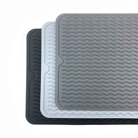 Tapis de drainage en silicone antidérapant pour vaisselle, égouttoir à fruits et aliments, tapis de table pour cuisine - Grande Vente