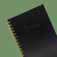 Planificateur de budget de mariage personnalisable 2024, journal hebdomadaire A5, couverture en PVC/tissu, cadeau avec reliure spirale dorée