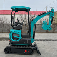 Mini-excavatrice sur chenilles certifiée CE/EPA, fabriquée en Chine, avec plusieurs accessoires, idéale pour les travaux domestiques et les espaces étroits