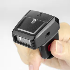 Draagbare Blue Tooth Ringvingerscanner Apparaat Type-C Mini Draadloze Barcodescanner Voor Magazijnlogistiek